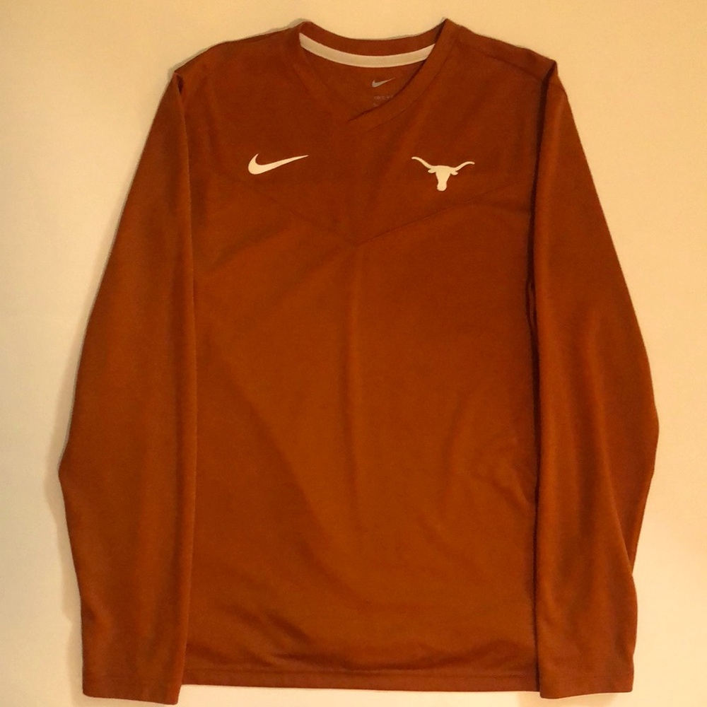 Texas Longhorns, dri-fit, long sleeve shirt,medium. Excellent condition!!